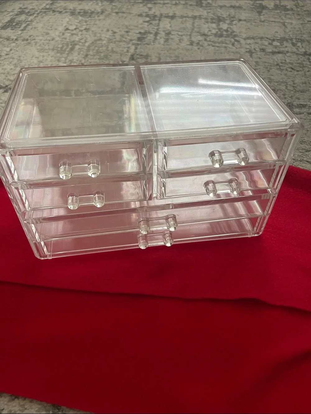 Clear Acrylic Multi-Drawer Organizer - Transparent Storage